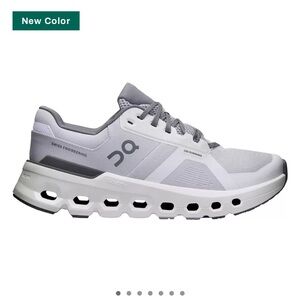 On Women's Cloudrunner 2 Running Shoes - Frost - 6.5